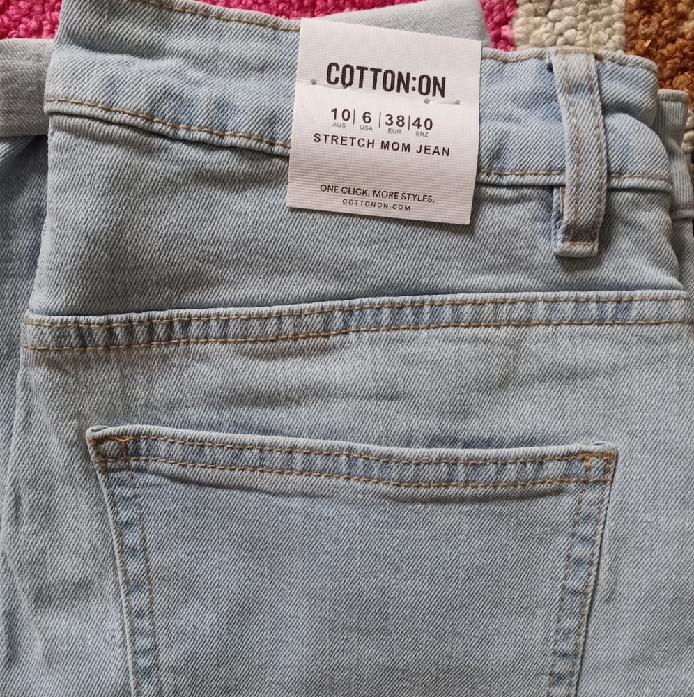 NWT Cotton On Stretch Mom Jeans